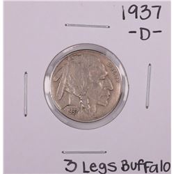 1937-D 3 Legs Buffalo Nickel Coin