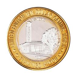 .999 Silver Flamingo Hilton Las Vegas, Nevada $10 Casino Limited Edition Gaming Token