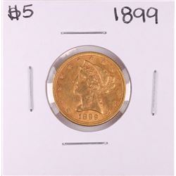 1899 $5 Liberty Head Half Eagle Gold Coin