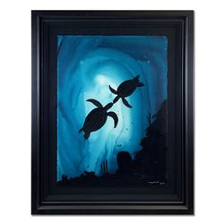 Wyland "Ocean Silhouette 2" Original Watercolor Painting