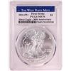 Image 1 : 2016-(W) $1 American Silver Eagle Coin PCGS MS70 First Strike West Point Mint