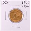 Image 1 : 1907-D $5 Liberty Head Half Eagle Gold Coin