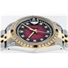 Image 8 : Rolex Men's Two Tone Red Vignette Diamond String & Ruby Datejust Wristwatch