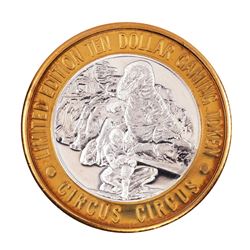.999 Silver Circus Circus Hotel & Casino $10 Limited Edition Casino Gaming Token