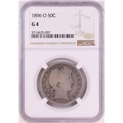 1896-O Barber Half Dollar Coin NGC G4