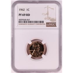 1962 Proof Lincoln Memorial Cent Coin NGC PF69RD