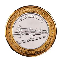 .999 Silver Fly RNO Reno Tahoe $10 Casino Limited Edition Gaming Token