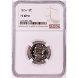 1956 Proof Jefferson Nickel Coin NGC PF69* STAR