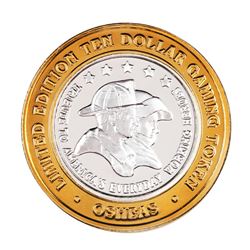 .999 Fine Silver Osheas Las Vegas, Nevada $10 Limited Edition Gaming Token