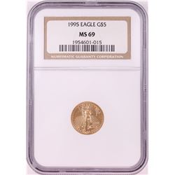 1995 $5 American Gold Eagle Coin NGC MS69