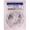 Image 1 : 2016-(W) $1 American Silver Eagle Coin PCGS MS70 First Strike West Point Mint