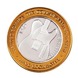 .999 Silver Hard Rock Hotel Las Vegas, Nevada $10 Casino Limited Edition Gaming Token