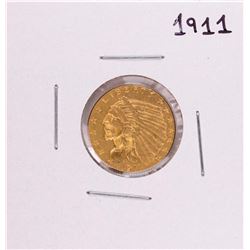 1911 $2 1/2 Indian Head Quarter Eagle Gold Coin