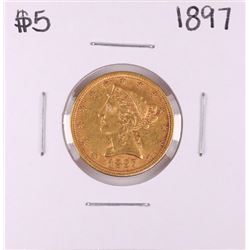 1897 $5 Liberty Head Half Eagle Gold Coin