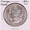 Image 1 : 1891-CC $1 Morgan Silver Dollar Coin