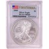 Image 1 : 2009 $1 American Silver Eagle Coin PCGS MS69 First Strike