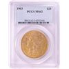 Image 1 : 1903 $20 Liberty Head Double Eagle Gold Coin PCGS MS62