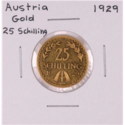 1929 Austria 25 Schilling Gold Coin