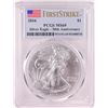Image 1 : 2016 $1 American Silver Eagle Coin PCGS MS69 First Strike