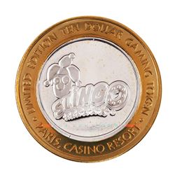 .999 Fine Silver Paris Las Vegas, Nevada $10 Limited Edition Gaming Token