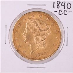 1890-CC $20 Liberty Head Double Eagle Gold Coin