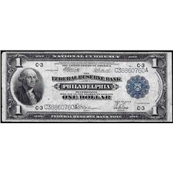 1918 $1 Federal Reserve Bank of Philadelphia Note