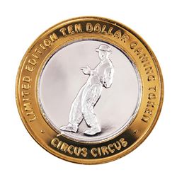 .999 Silver Circus Circus Hotel & Casino $10 Limited Edition Casino Gaming Token