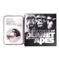 2018P Tuvalu $1 Proof Planet of the Apes Silver Coin NGC PF70 Ultra Cameo w/Box & COA