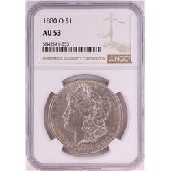 1880-O $1 Morgan Silver Dollar Coin NGC AU53