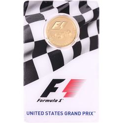 2016 $25 Proof Solomon Islands Formula One United States Grand Prix Gold Coin