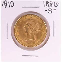 1886-S $10 Liberty Head Eagle Gold Coin