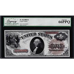 1880 $1 Legal Tender Note Fr.30 Legacy Gem New 66PPQ