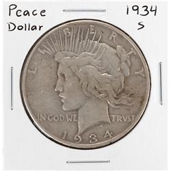 1934-S $1 Peace Silver Dollar Coin