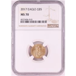 2017 $5 American Gold Eagle Coin NGC MS70