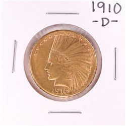 1910-D $10 Indian Head Eagle Gold Coin