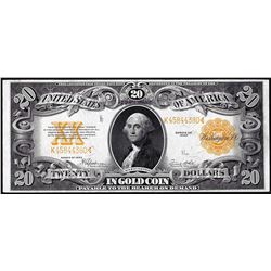 1922 $20 Gold Certificate Note