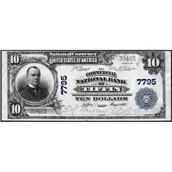 1902PB $10 Commercial NB of Tiffin, Ohio CH# 7795 National Currency Note