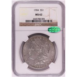 1904 $1 Morgan Silver Dollar Coin NGC MS62 CAC