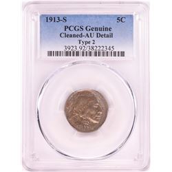 1913-S Type 2 Buffalo Nickel Coin PCGS AU Details