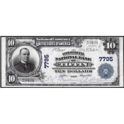 1902PB $10 Commercial NB of Tiffin, Ohio CH# 7795 National Currency Note