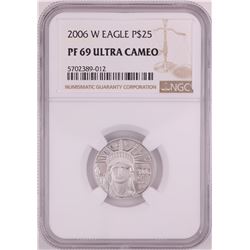 2006-W $25 Proof Platinum American Eagle Coin NGC PF69 Ultra Cameo