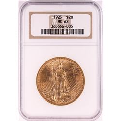 1923 $20 St. Gaudens Double Eagle Gold Coin NGC MS62