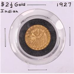 1927 $2 1/2 Indian Head Quarter Eagle Gold Coin