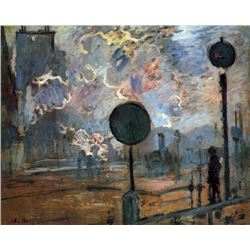 Claude Monet - Outside the Station Saint-Lazare, The Signal