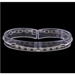 0.90 ctw Diamond Bracelet - 14KT White Gold