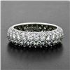 Image 3 : Tiffany & Co. Etoile Platinum 2.90 ctw E VVS1 4 Row Diamond Band Ring w/ Box