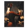 Image 1 : Fabian Perez, "Tablado Flamenco" Hand Textured Limited Edition Giclee on Board.