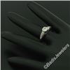 Image 6 : 14kt White Gold 0.32 ctw Bezel Set Round Brilliant Diamond Solitaire Engagement