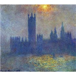 Claude Monet - The Houses of Parliament, Sunlight in the Fog