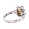 Image 3 : 2.44 ctw Sapphire and Diamond Ring - 18KT White Gold